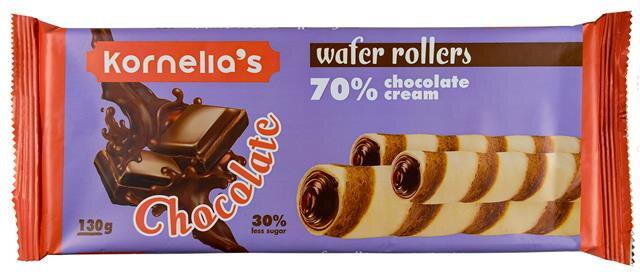 Waffelröllchen Schokoladencremefüllung 130g