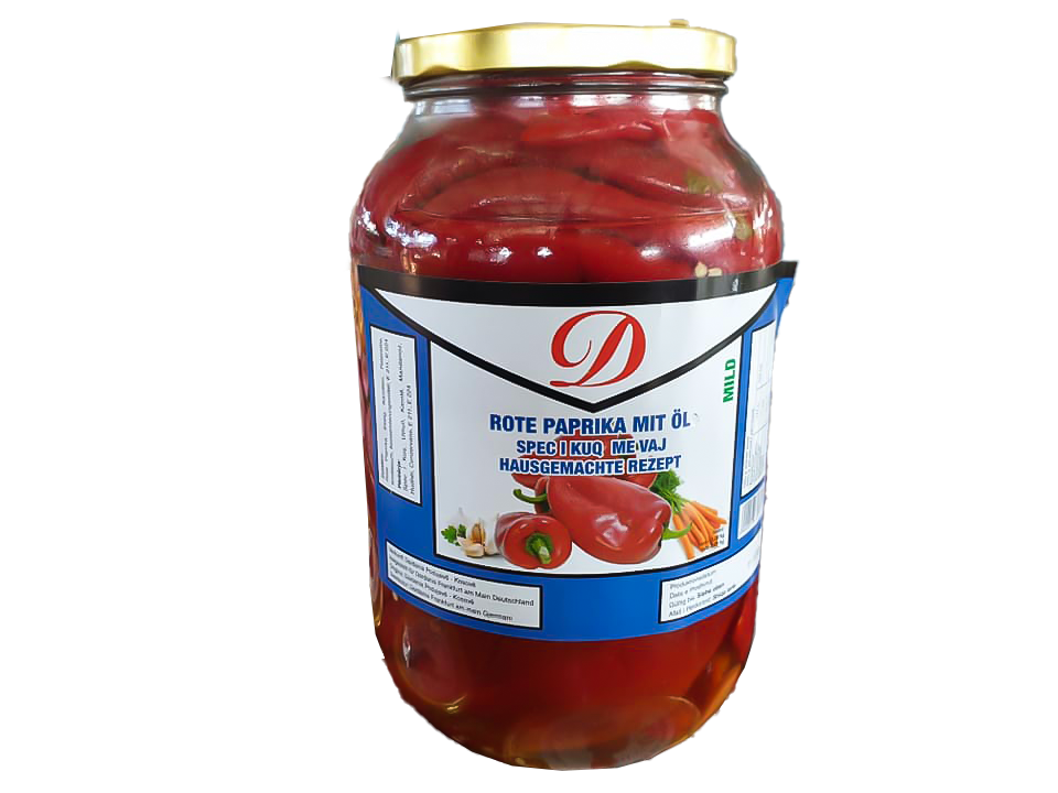 Dardania rote Paprika mild mit Öl 2400ml