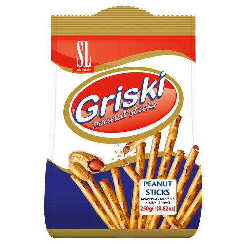 Griski Salzstäbchen Erdnussfüllung Swisslion 250g