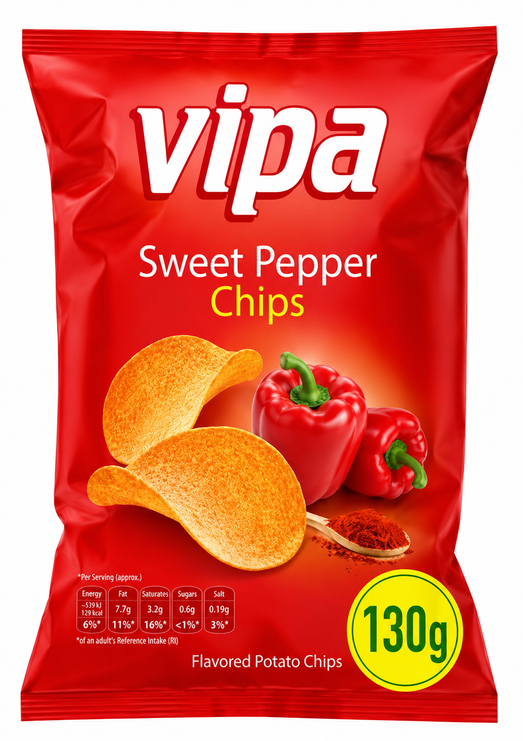 Vipa Chips Sweet Pepper 130g Vipa Chips Sweet Pepper 130g