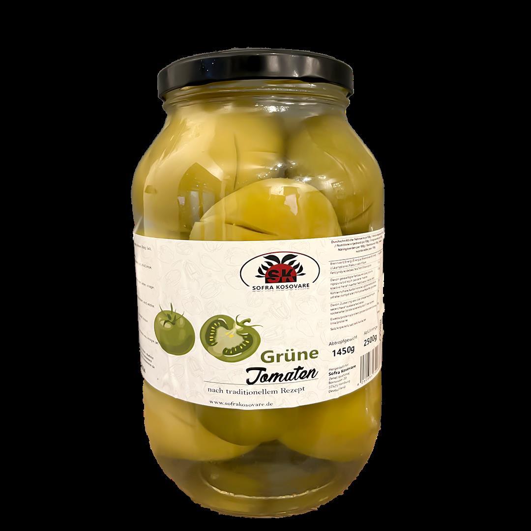 SK grüne Tomaten 2500g Glas Tegull