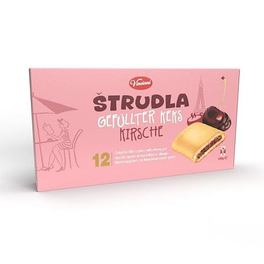 Strudel Kirsche gefüllter Keks Vincinni 240g Angebot MHD 09/26