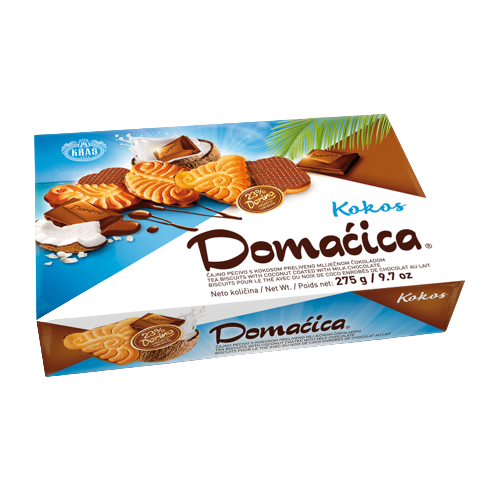 Domacica Kokos mit Milchschokolade 275g