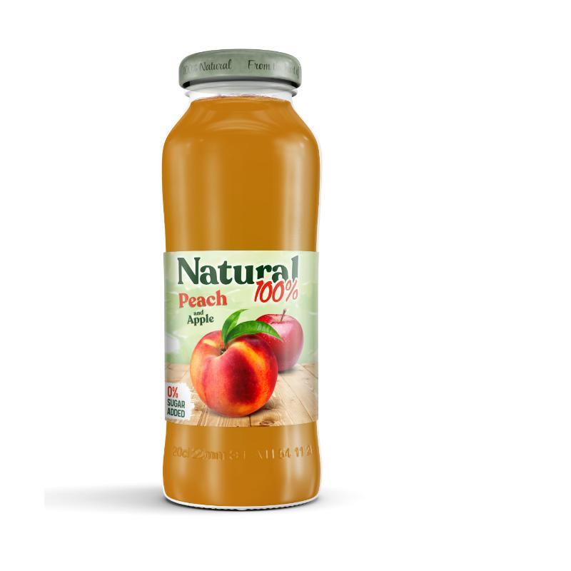 Relax Natural 100% Peach Pfirsich 200ml Glas Relax Natural 100% Peach Pfirsich 200ml Glas
