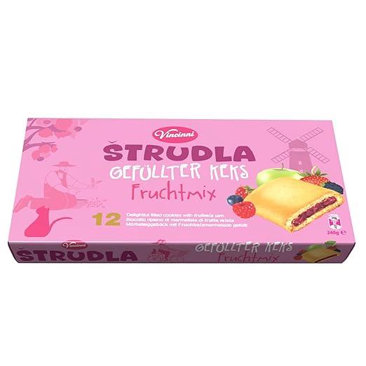 Strudel gemischte Früchte gefüllter Keks Vincinni 240g Angebot MHD 09/26