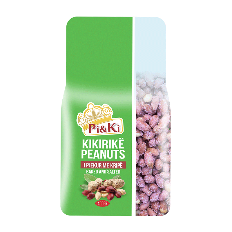 Erdnüsse Kikiriki gesalzen mit Schale Pi&Ki 400g