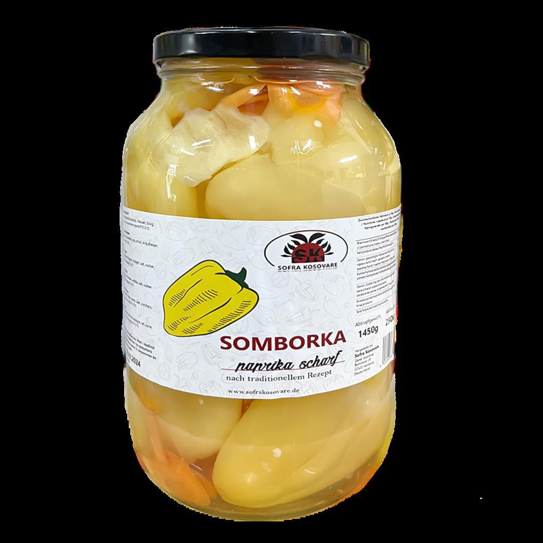 SK Somborka scharf 2500g Glas Tegull