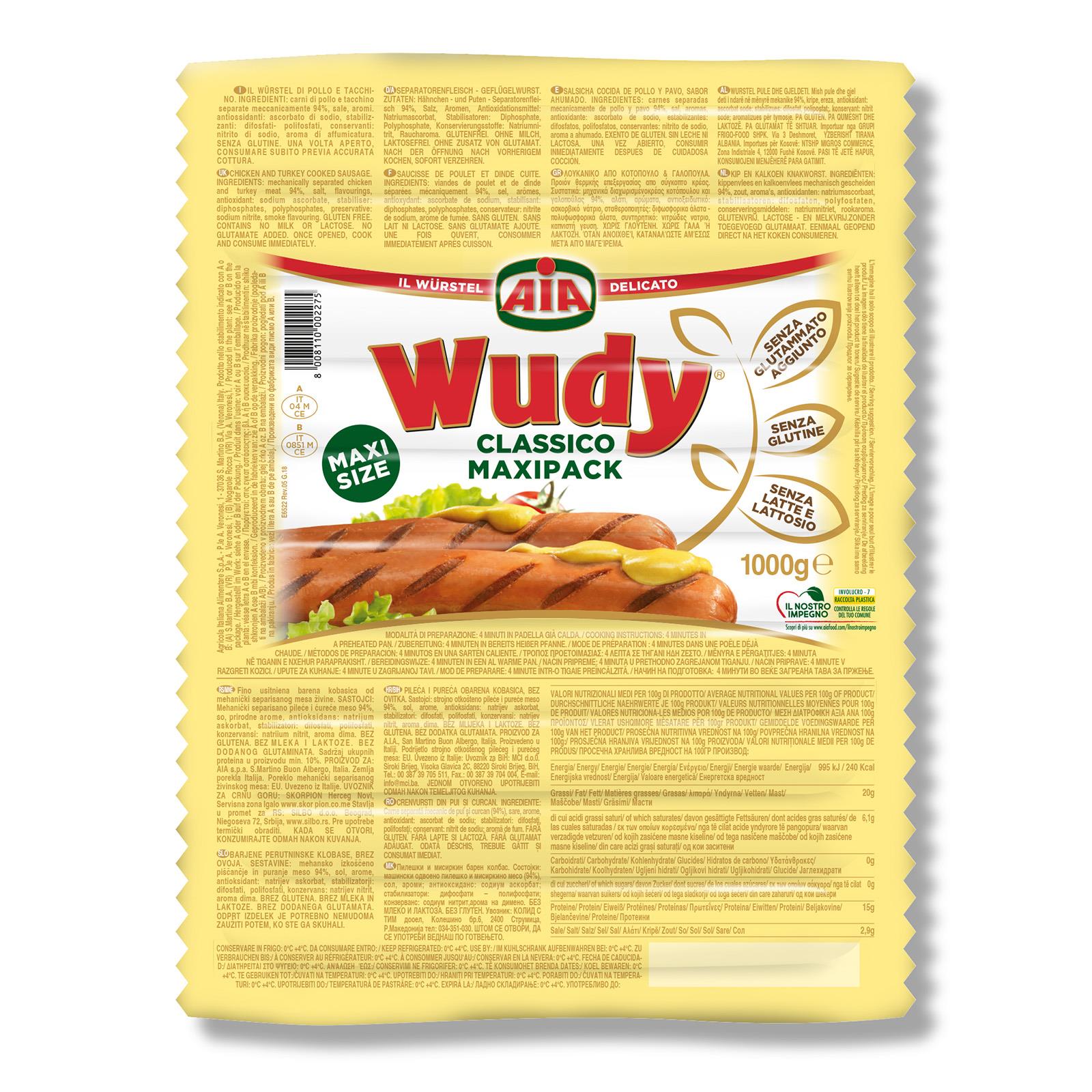 Wudy Würstchen Maxipack 1000g