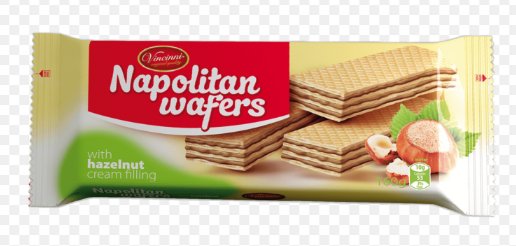 Napolitan Waffeln Haselnuss Vincinni 160g Napolitan Waffeln Haselnuss Vincinni 160g