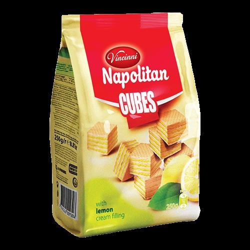 Cubes Napolitan 250g Zitrone Vincinni