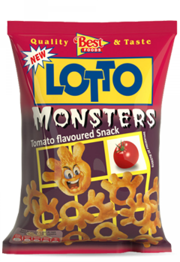 Lotto Monster Flips Ketchup Snack 75g