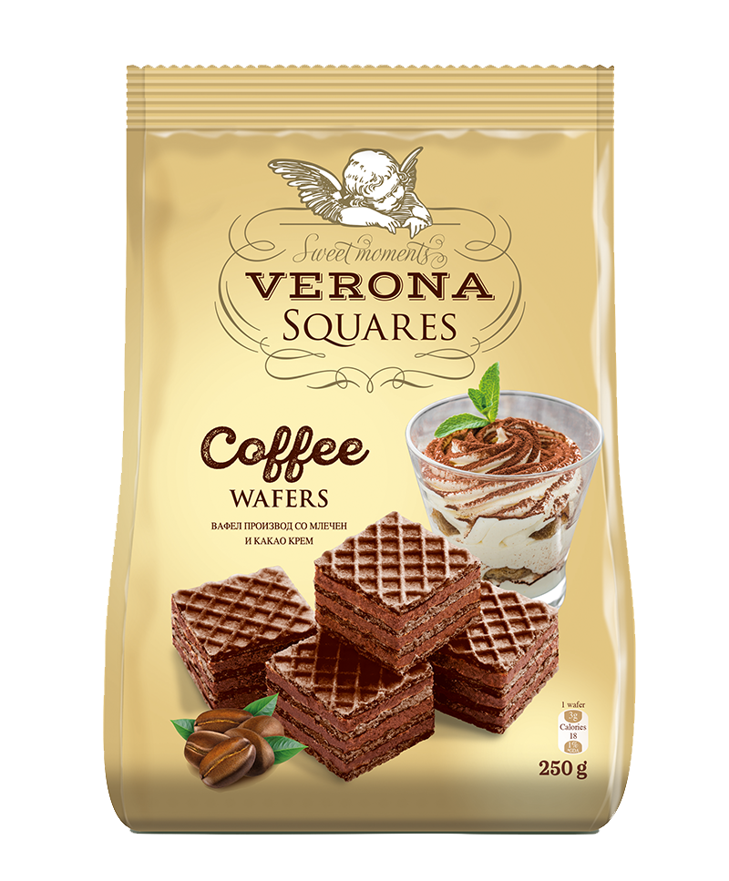Verona Cubes Gofret Napolitan Kaffee 200g