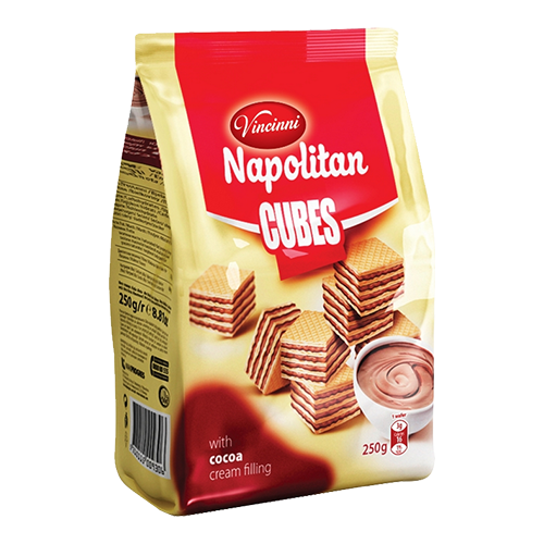 Cubes Napolitan 250g Kakao Vincinni