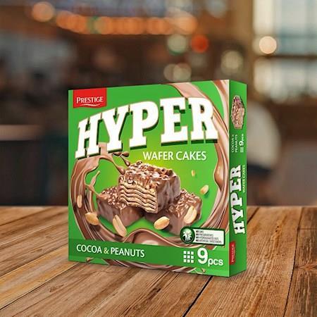 Prestige Hyper Wafer Cakes Kakao Erdnuss 167g
