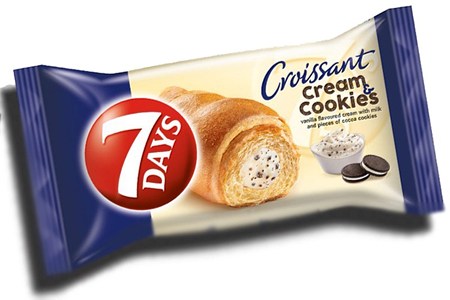 7Days Croissant Cream und Cookies Vanille 4x60g