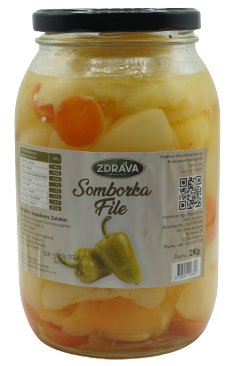 Somborka mit Öl scharf Premium 2kg Zdrava