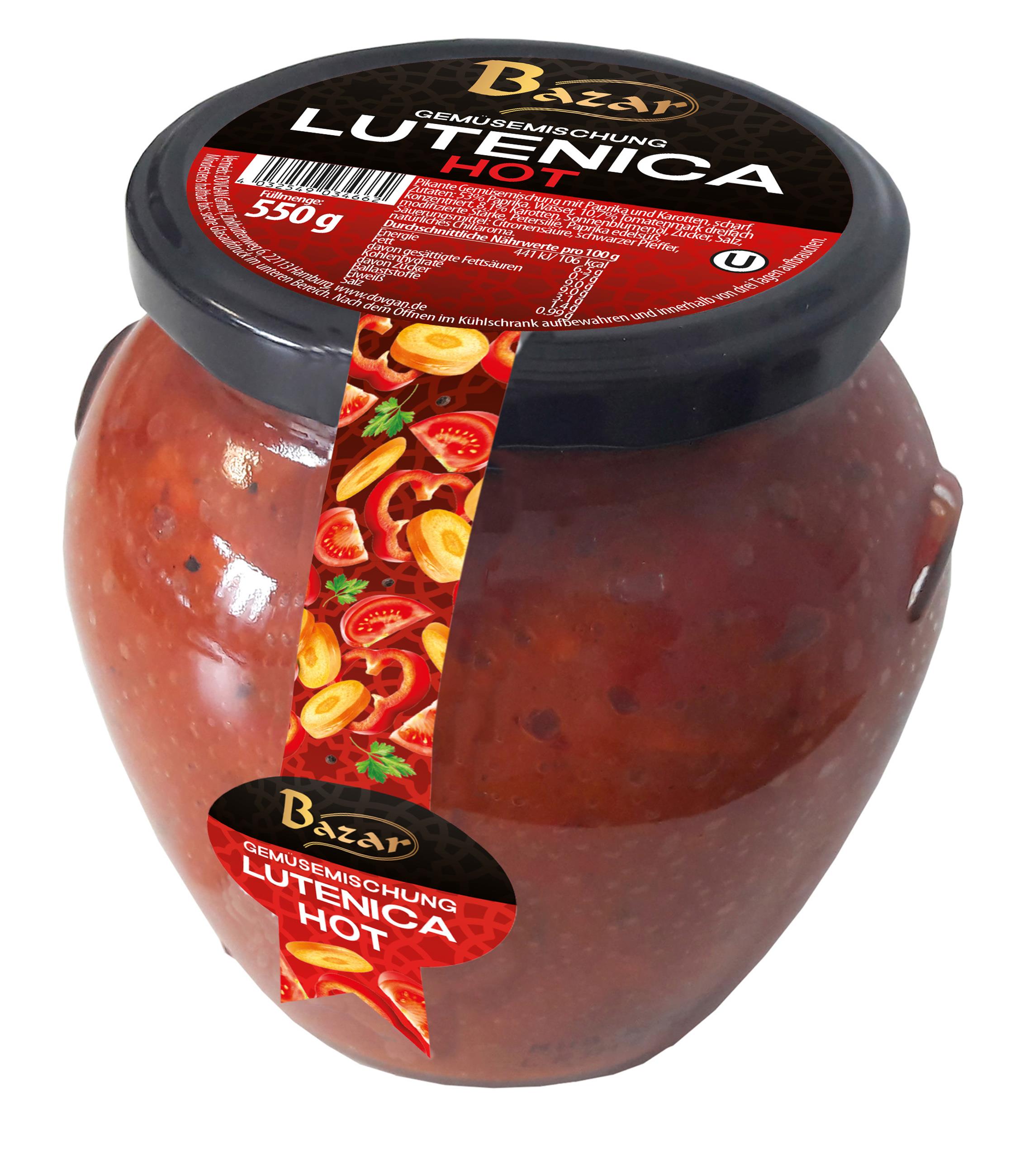 Bazar Lutenica Gemüsemischung Scharf 550g