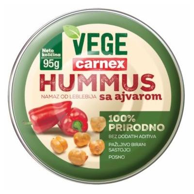 Carnex Vege Hummus mit Ajvar 95g