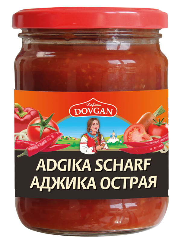 Adgika scharfe Tomaten-Paprika-Sauce 240ml