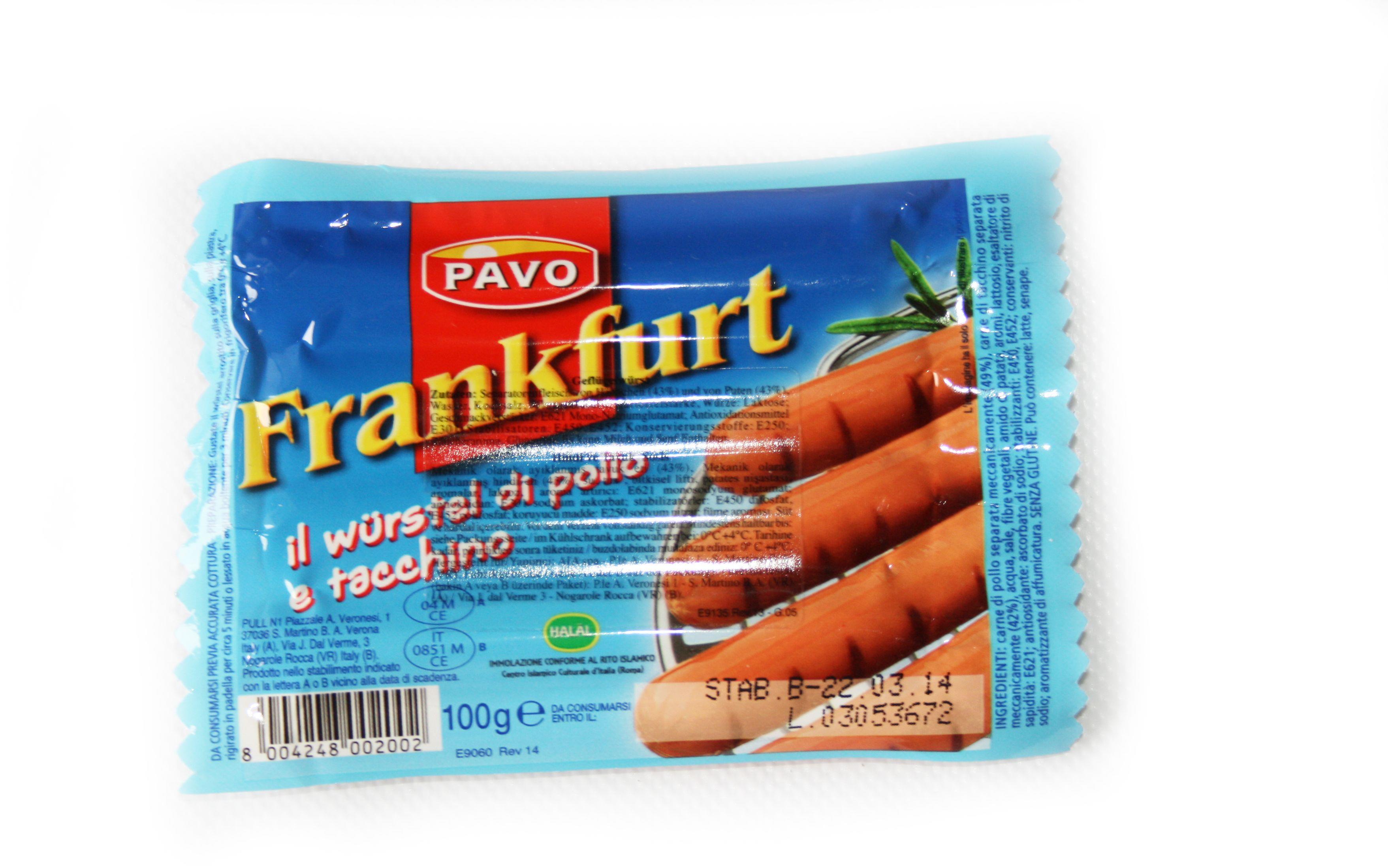 Frankfurter Würstchen 100g Pavo