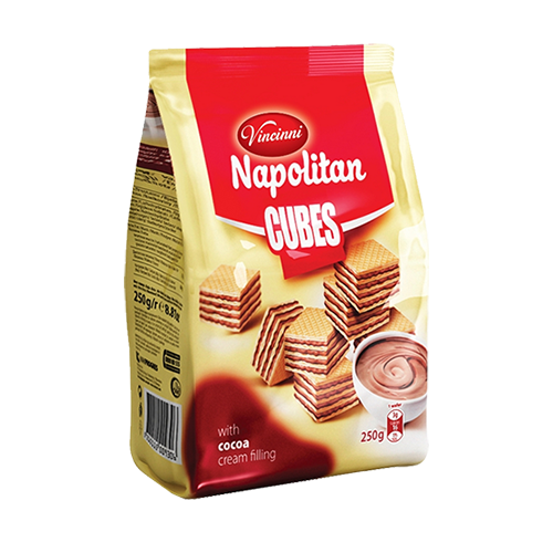 Cubes Schoko Napolitan 220g Kakao Vincinni