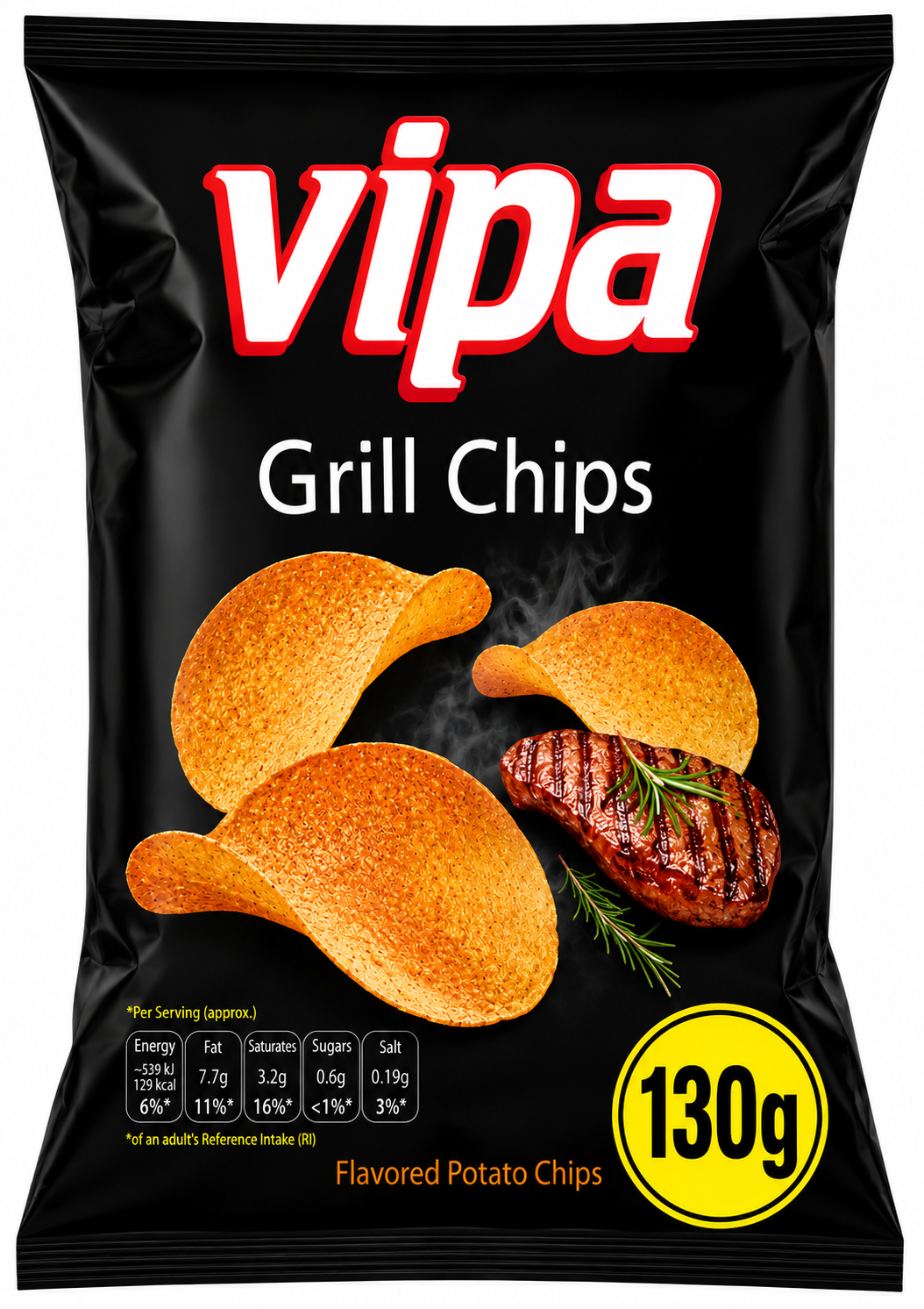 Vipa Chips Grill 130g Vipa Chips Grill 130g