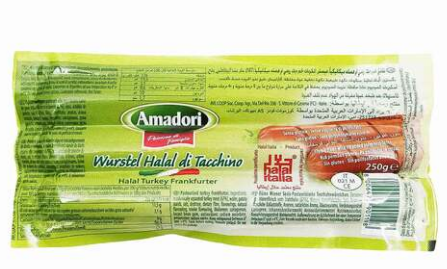 Wurstel Halal Amadori Würstchen 250g