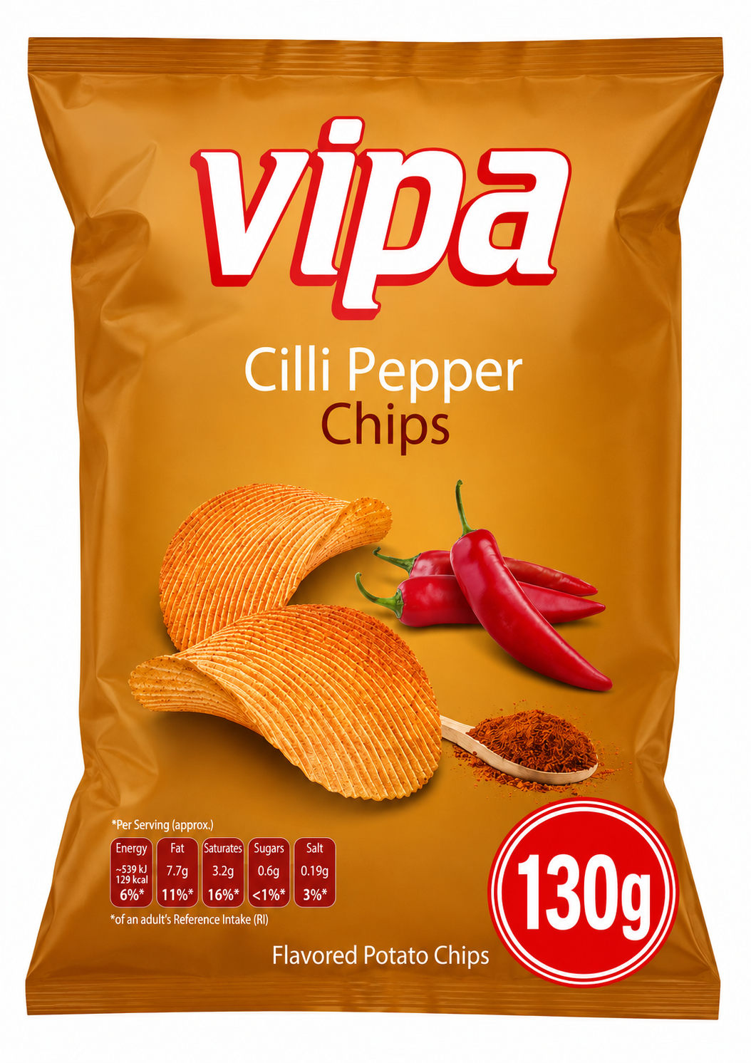 Vipa Chips Chilli 130g Vipa Chips Chilli 130g