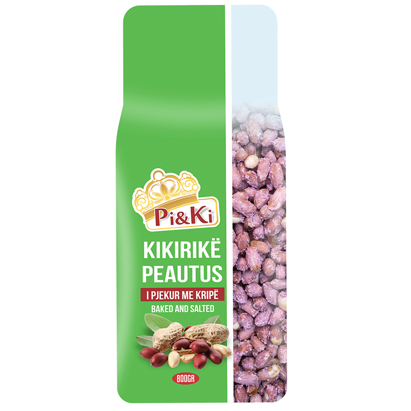 Erdnüsse Kikiriki gesalzen mit Schale Pi&Ki 800g