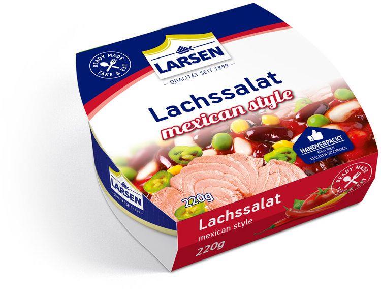 Larsen Lachs-Salat Mexican Art mit Easy open 220g