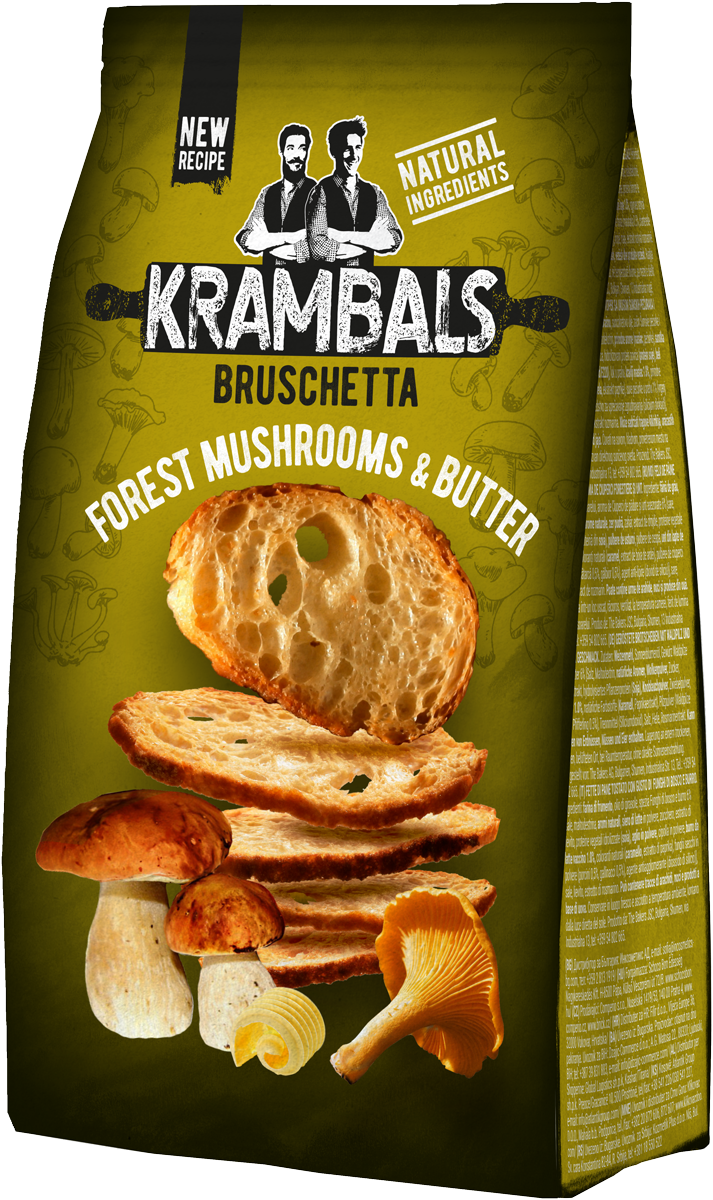 Krambals Brotchips mit Waldpilz und Butter 70g