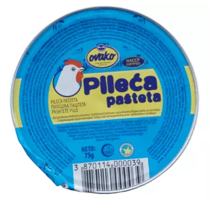 Ovako Hähnchenaufstrich Pileca Pasteta 75g