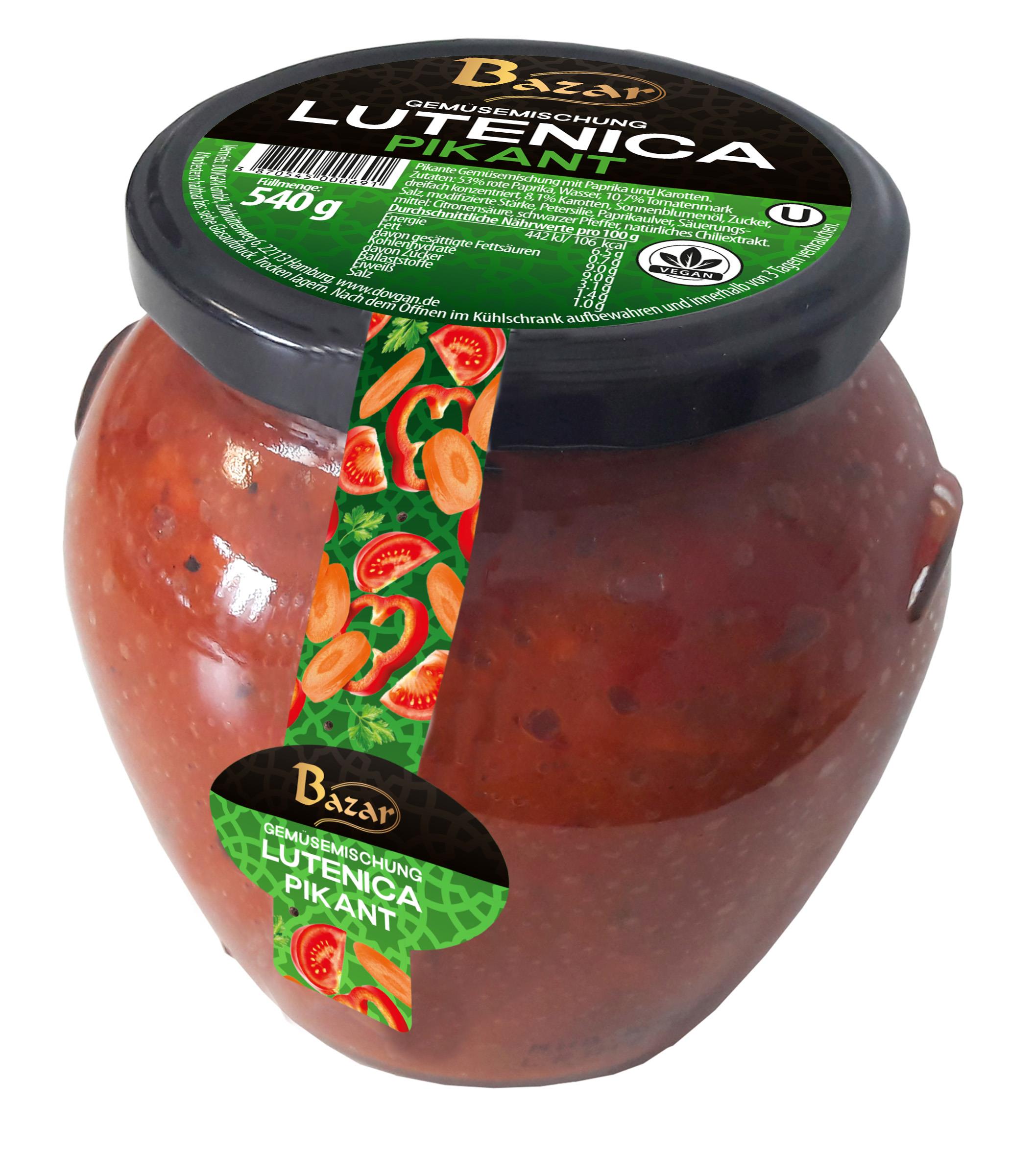 Bazar Lutenica Gemüsemischung pikant 540g