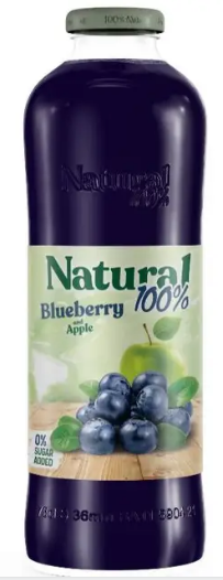 Relax Natural 100% Blaubeere 750ml Glas