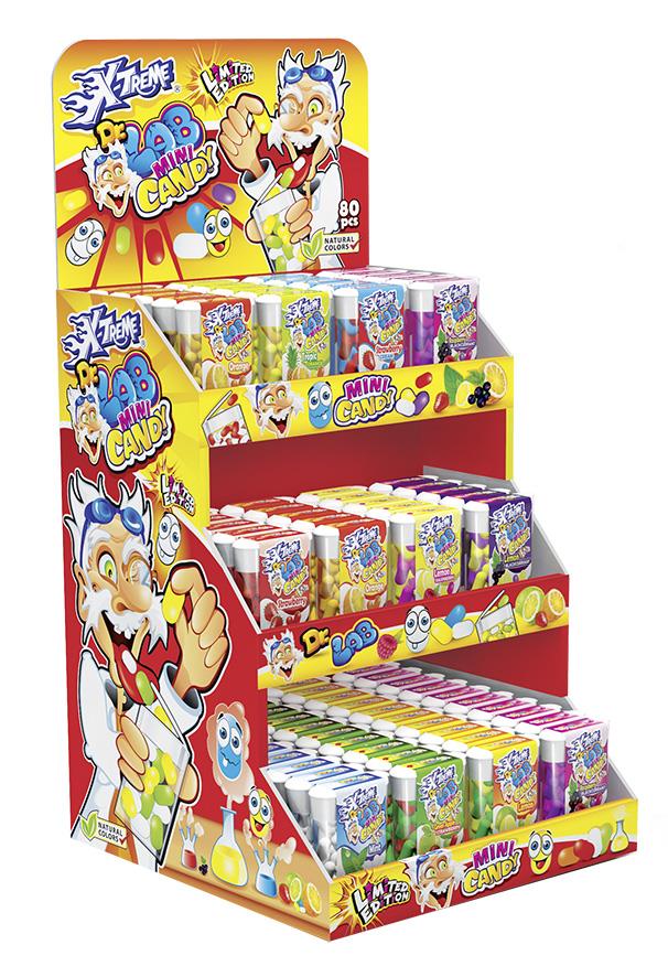 Johny Bee Dr Lab MiniCandy Stand 80 Stk