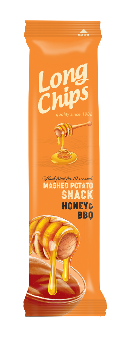 Long Chips Honey & BBQ Kartoffelsnack Smack 75 g