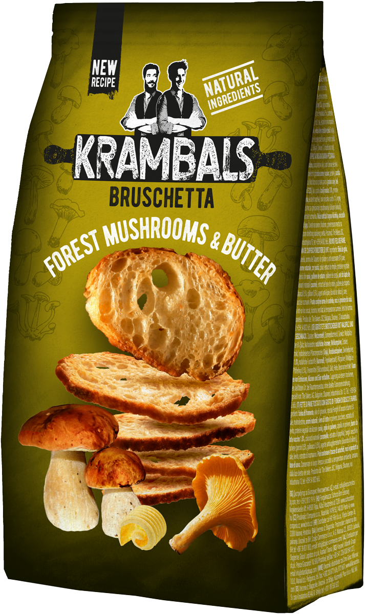 Krambals Brotchips mit Waldpilz und Butter 70g