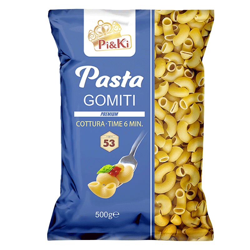 Pasta Nudeln 53 Gomiti 400g Pi&Ki