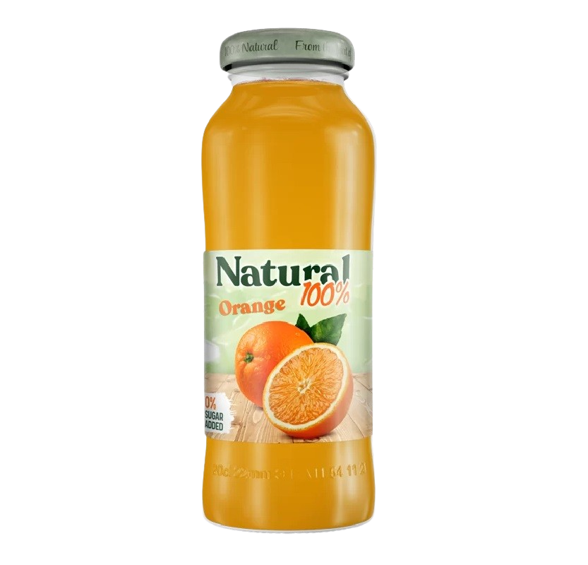 Relax Natural 100% Orange 200ml Glas Relax Natural 100% Orange 200ml Glas