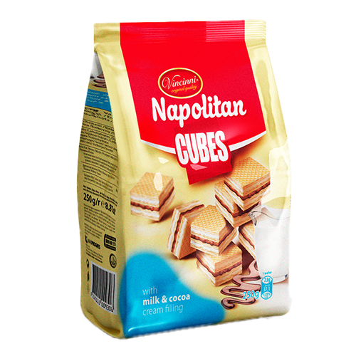 Cubes Napolitan 250g Milch&Kakao