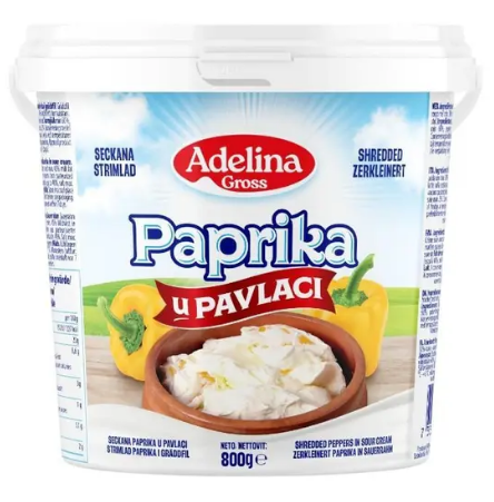 Paprika zerkleinert Pavllak 800g Adelina