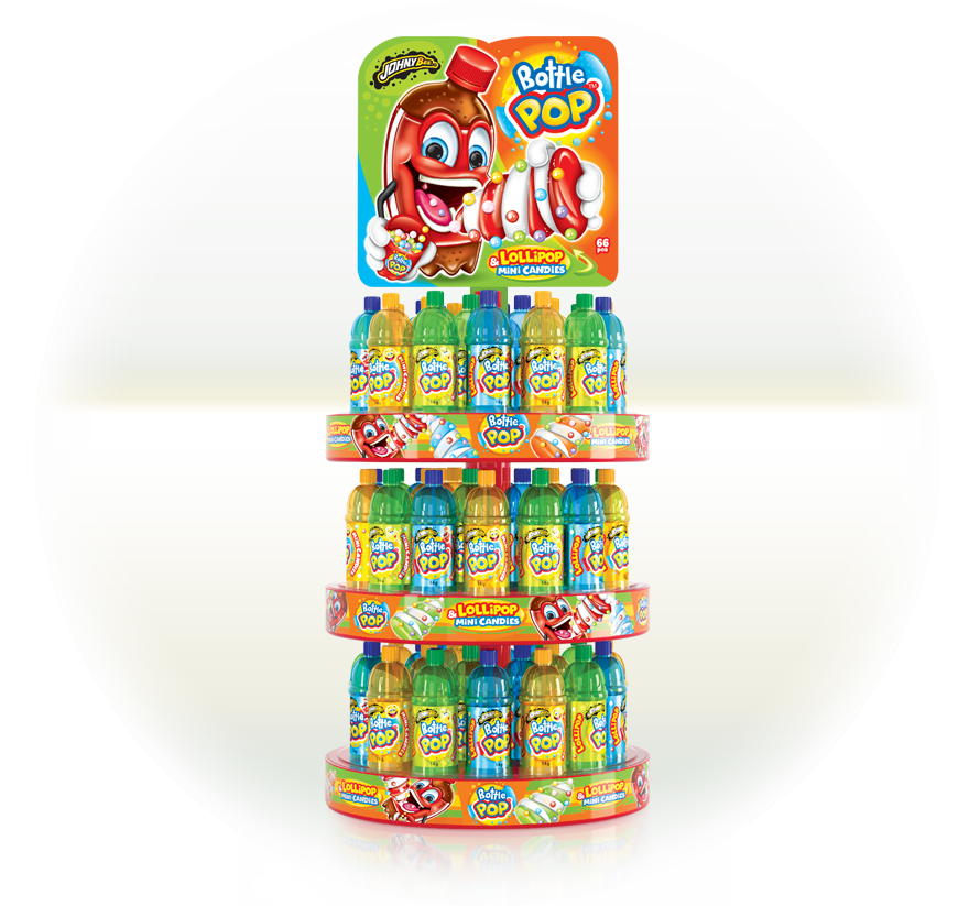 Johny Bee Bottle Pop Stand 66 Stk