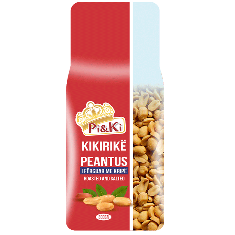 Erdnüsse Kikiriki geröstet und gesalzen Pi&Ki 800g