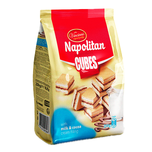 Cubes Napolitan 250g Milch&Kakao