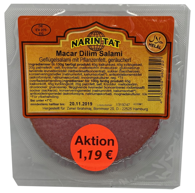 Macar Salami Dilim 150g 049